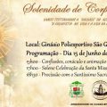 Participe da Solenidade de Corpus Christi – Quinta feira da Arquidiocese de Cuiabá